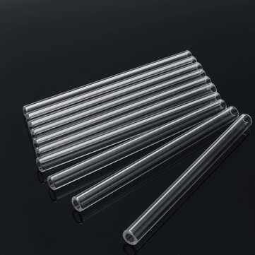 10Pcs 150mm OD 11mm/0.43" Thick Wall Borosilicate Glass Blowing Tube