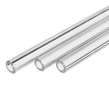 10Pcs 150mm OD 11mm/0.43" Thick Wall Borosilicate Glass Blowing Tube