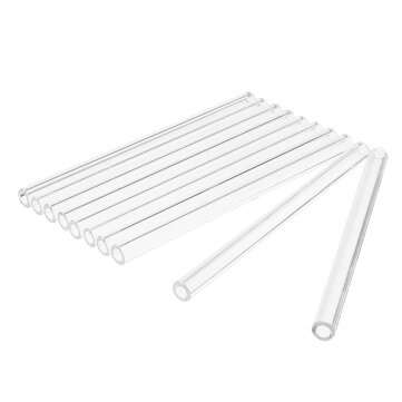 10Pcs 150mm OD 11mm/0.43" Thick Wall Borosilicate Glass Blowing Tube