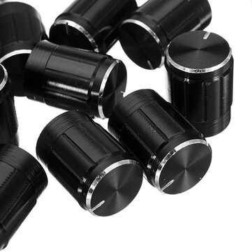 10pcs 13x17mm Aluminum Alloy Potentiometer Knob Cap Volume Control Knob Hat Rotation Switch