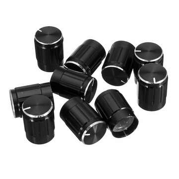 10pcs 13x17mm Aluminum Alloy Potentiometer Knob Cap Volume Control Knob Hat Rotation Switch