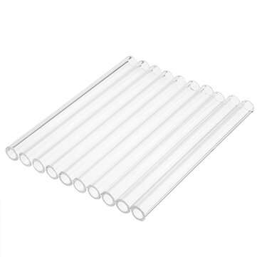 10Pcs 150mm OD 10mm 2.2mm Thick Wall Borosilicate Glass Blowing Tube