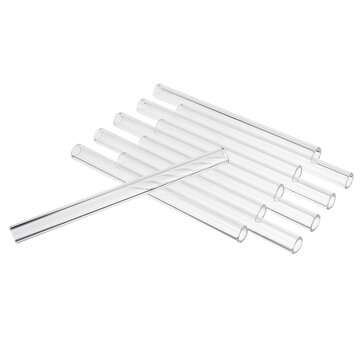 10Pcs 150mm OD 10mm 2.2mm Thick Wall Borosilicate Glass Blowing Tube