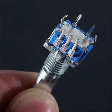 10Pcs 15mm Rotary Encoder Switch with Key Switch with 2 Bit Gray Scale Micro Switch