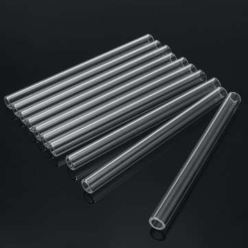 10Pcs 150x10x1.5mm Length 150mm OD 10mm 1.5mm Thick Wall Borosilicate Glass Blowing Tube Lab Factory