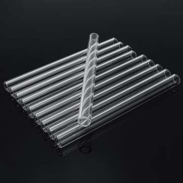 10Pcs 150x10x1.5mm Length 150mm OD 10mm 1.5mm Thick Wall Borosilicate Glass Blowing Tube Lab Factory