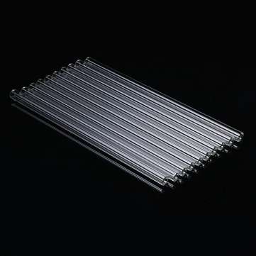 10Pcs 200mm OD 10mm 1mm Thick Wall Borosilicate Glass Blowing Tube Lab Tubes