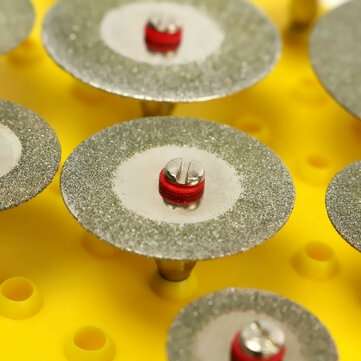10pcs 16-40mm Diamond Cutting Disc Set Mini Drills Cut Off Wheel Saw Blade For Rotary Tool