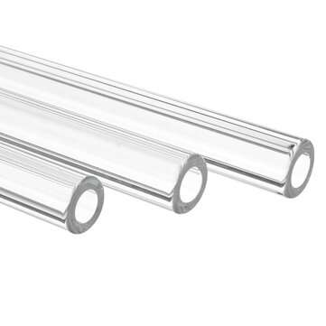 10Pcs 250mm OD 12mm 1.5mm Thick Wall Borosilicate Glass Blowing Tube