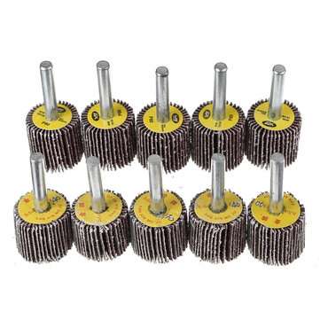 10pcs 25mm 40&80 Grit Flap Wheel Disc Set Sanding Drill Abrasive Sandpaper Polishing Tool