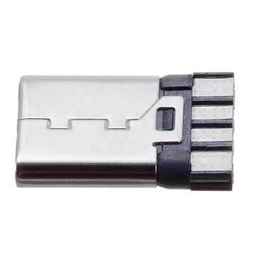 10PCS 3.1 Type-C Male USB 8Pin Welding Wire Type Double-Sided Welding Wire Charging Plug Connector