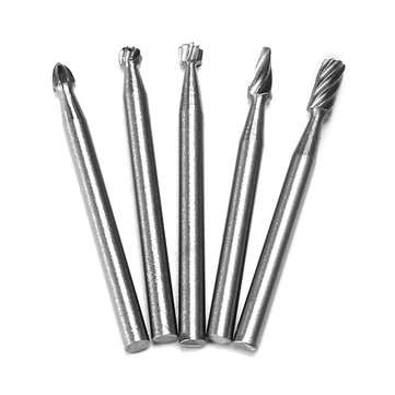10pcs 3mm Shank HSS Router Bit Rotary Burr File Set Milling Drill Cutter for Woodworking