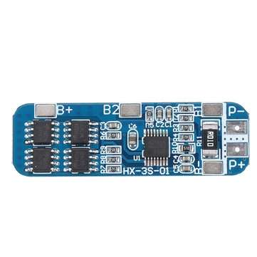 10pcs 3S 12V 18650 10A BMS Charger Li-ion Lithium Battery Protection Board Circuit Board 10.8V 11.1V