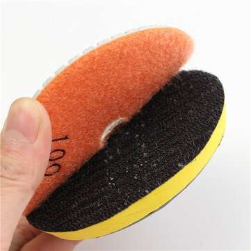 10pcs 4 Inch 50 to 3000 Grit Diamond Polishing Pads With Backer Pad
