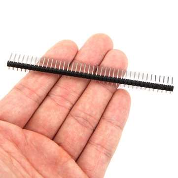 10pcs 40 Pin 2.54mm Single Row Pin Header Curved Needle For Arduino - products that work with offici