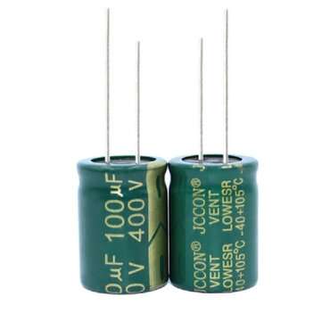 10pcs 400V 100uf Switching Power Supply High Frequency Low Resistance Inverter Aluminum Point Soluti