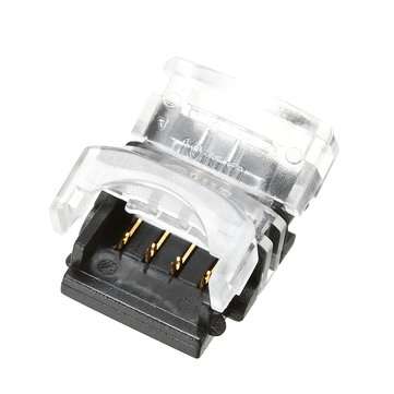 10PCS 4Pin 10MM Board to Board Tape Connector Terminal for Waterproof RGB LED Strip Light