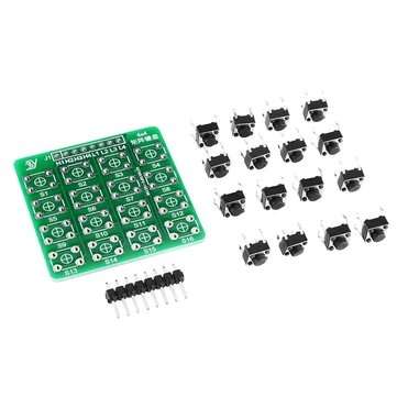 10Pcs 4X4 Matrix Keyboard Tact Touch Switch MCU Learning Board Development Board External Expansion