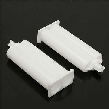 10Pcs 50ml Epoxy Resin Gun Adhesive Cartridge 1:1 Ratio Dispenser with 20pcs Pistons