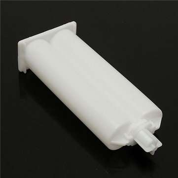 10Pcs 50ml Epoxy Resin Gun Adhesive Cartridge 1:1 Ratio Dispenser with 20pcs Pistons