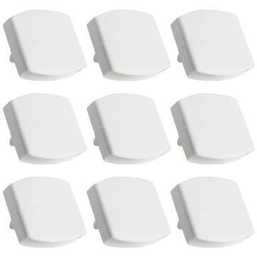 10Pcs 55mm New Sprung Bed Slat Holders Caps Fixings Ends Replacemen... (SIZE: 55X9MM | COLOR: WHITE)