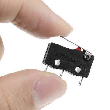 10pcs 5A 250V 3 Pin Tact Micro Switch Sensitive Microswitch Micro Switches Handle KW11-3Z Limit Swit