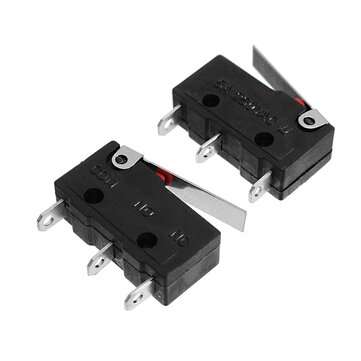 10pcs 5A 250V 3 Pin Tact Micro Switch Sensitive Microswitch Micro Switches Handle KW11-3Z Limit Swit