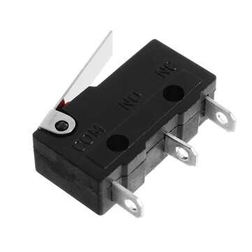 10pcs 5A 250V 3 Pin Tact Micro Switch Sensitive Microswitch Micro Switches Handle KW11-3Z Limit Swit