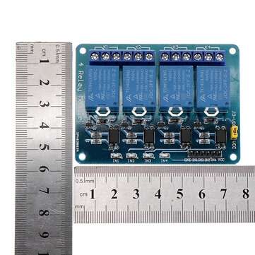 10pcs 5V 4 Channel Relay Module For PIC ARM DSP AVR MSP430 Blue Geekcreit for Arduino - products tha