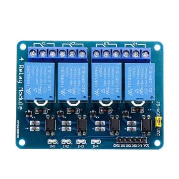 10pcs 5V 4 Channel Relay Module For PIC ARM DSP AVR MSP430 Blue Geekcreit for Arduino - products tha
