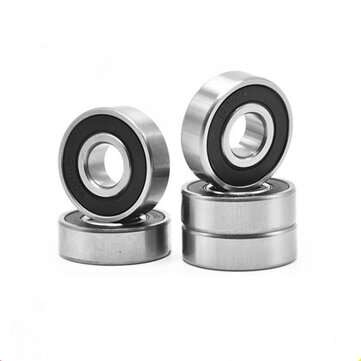 10Pcs 6204/2RS Steel Plate Deep Notch Ball Bearings High Speed Bearing Steel
