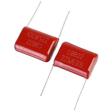 10pcs 630V225J Pitch 25MM 2.2UF 2200NF 225 630V CBB Polypropylene Film Capacitor