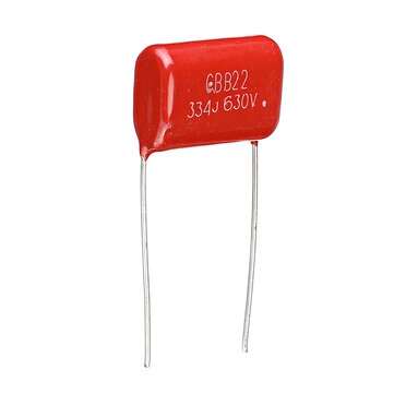 10pcs 630V334J 0.33UF Pitch 15MM 630V 334 330NF CBB Polypropylene Film Capacitor