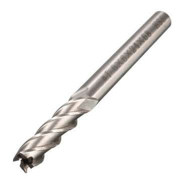 10pcs 6mm Shank Aluminum Hard Alloy Milling Cutter 662468mm End Mill Router Bit