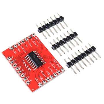 10pcs 74HC595 Adapter Module Shift Register Module