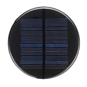 10pcs 80MM 6V 2W Round Style Polycrystalline Solar Panel Epoxy Board