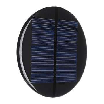 10pcs 80MM 6V 2W Round Style Polycrystalline Solar Panel Epoxy Board