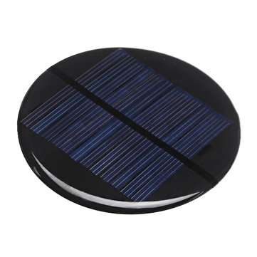 10pcs 80MM 6V 2W Round Style Polycrystalline Solar Panel Epoxy Board