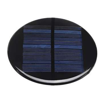 10pcs 80MM 6V 2W Round Style Polycrystalline Solar Panel Epoxy Board