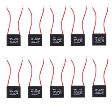 10pcs CBB61 450V 2.5uf Starting Capacitance AC Fan Capacitor CBB Motor Run Capacitor 450V 2.5F