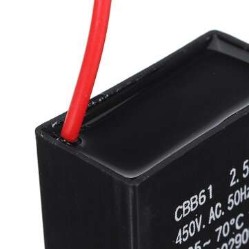 10pcs CBB61 450V 2.5uf Starting Capacitance AC Fan Capacitor CBB Motor Run Capacitor 450V 2.5F