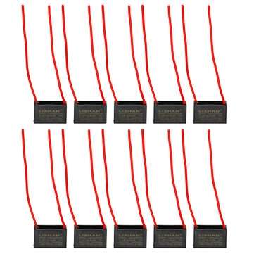 10pcs CBB61 450V 1uf Starting Capacitance AC Fan Capacitor CBB Motor Run Capacitor 450V 1F