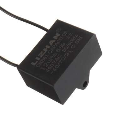 10pcs CBB61 450V 12uf Starting Capacitance AC Fan Capacitor CBB Motor Run Capacitor  450V 12F