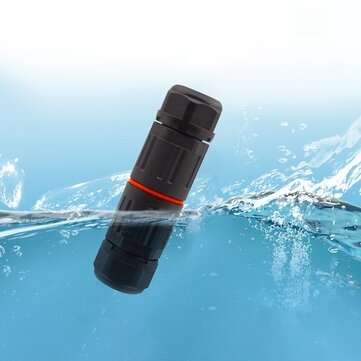 10Pcs CDF-M3 IP68 Waterproof Screw-free Mini Connector 3 Cores Direct-through Outdoor Lighting Small