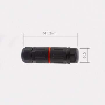 10Pcs CDF-M3 IP68 Waterproof Screw-free Mini Connector 3 Cores Direct-through Outdoor Lighting Small
