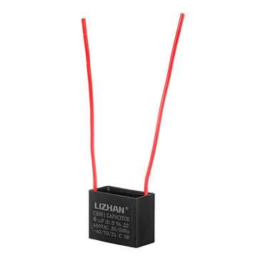 10pcs CBB61 450V 6uf Starting Capacitance AC Fan Capacitor CBB Motor Run Capacitor 450V 6F