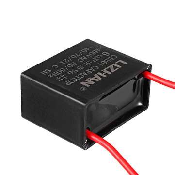 10pcs CBB61 450V 6uf Starting Capacitance AC Fan Capacitor CBB Motor Run Capacitor 450V 6F