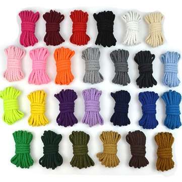 10Pcs Cotton Cord 5mm Eco-Friendly Twisted Rope High Tenacity Thread DIY Textile Craft Woven Cords f