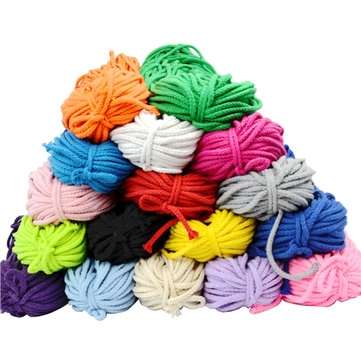 10Pcs Cotton Cord 5mm Eco-Friendly Twisted Rope High Tenacity Thread DIY Textile Craft Woven Cords f