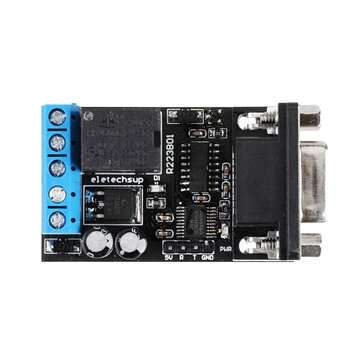 10pcs DC 12V RS232 Serial Port Delay Relay Switch Module PC COM DB9 ARM MCU UART Remote Control Boar
